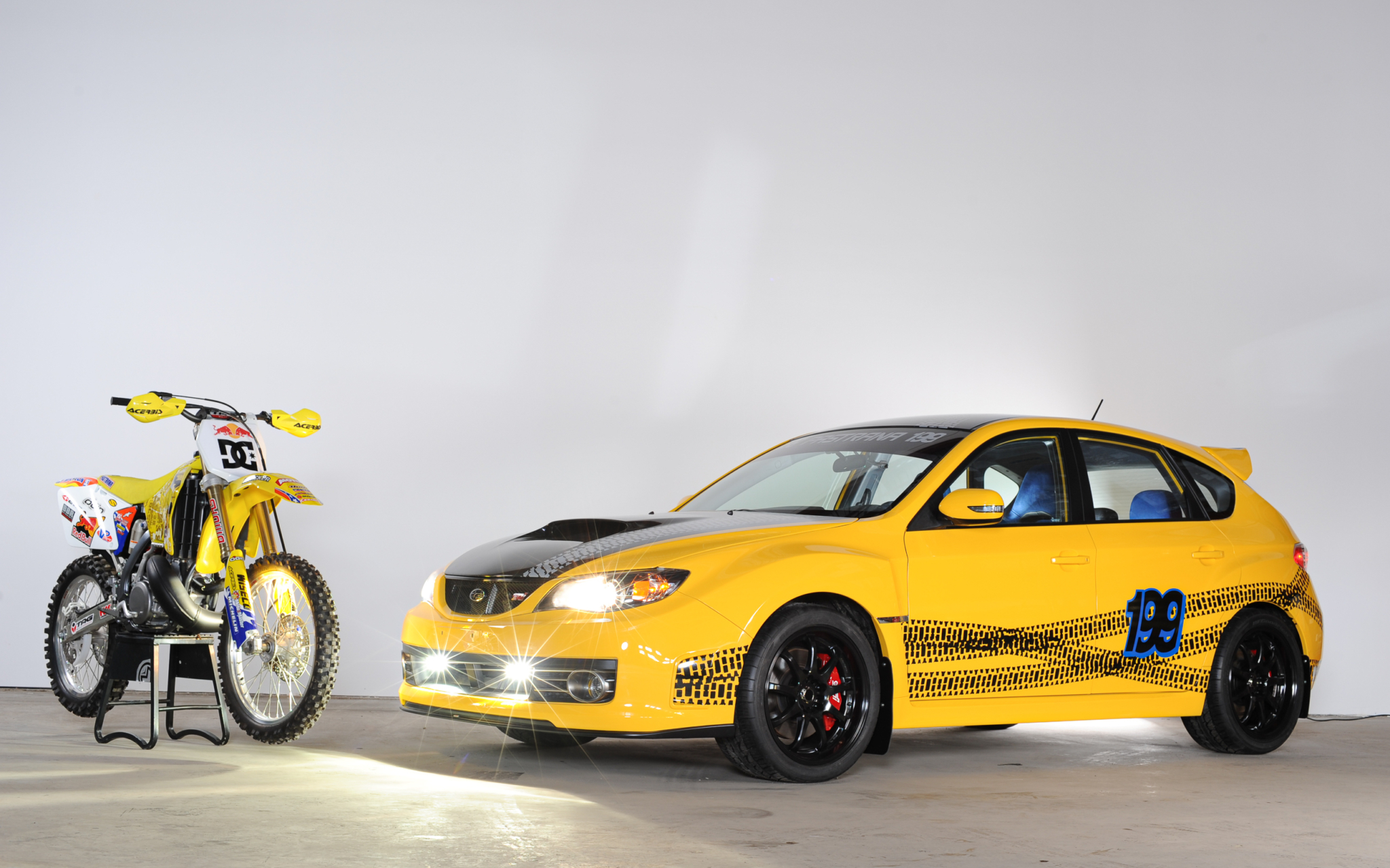 2009 WRX STI Pastrana 199 With Bike