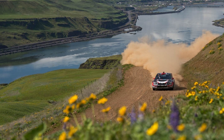 2017 ARA Champion Travis Pastrana and codriver Robbie Durant