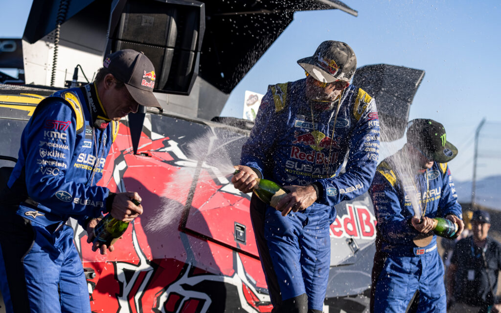 Nitro Rallycross Subaru Triple Podium