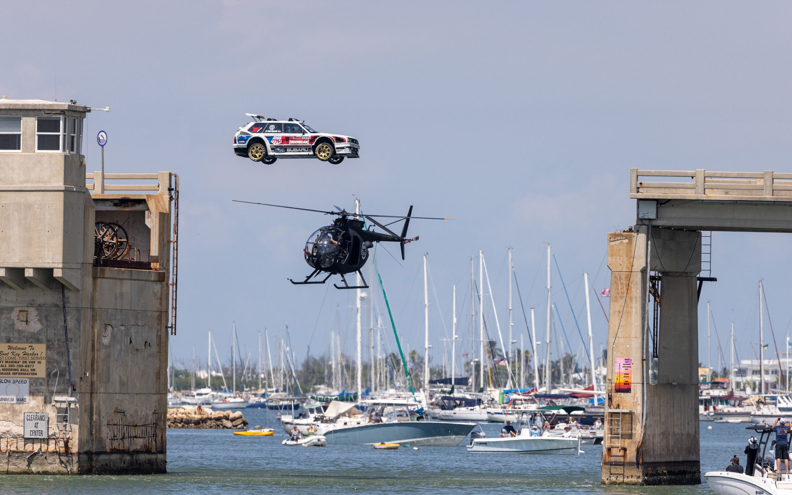 Subaru Huckster Gymkhana Helicopter Jump scaled