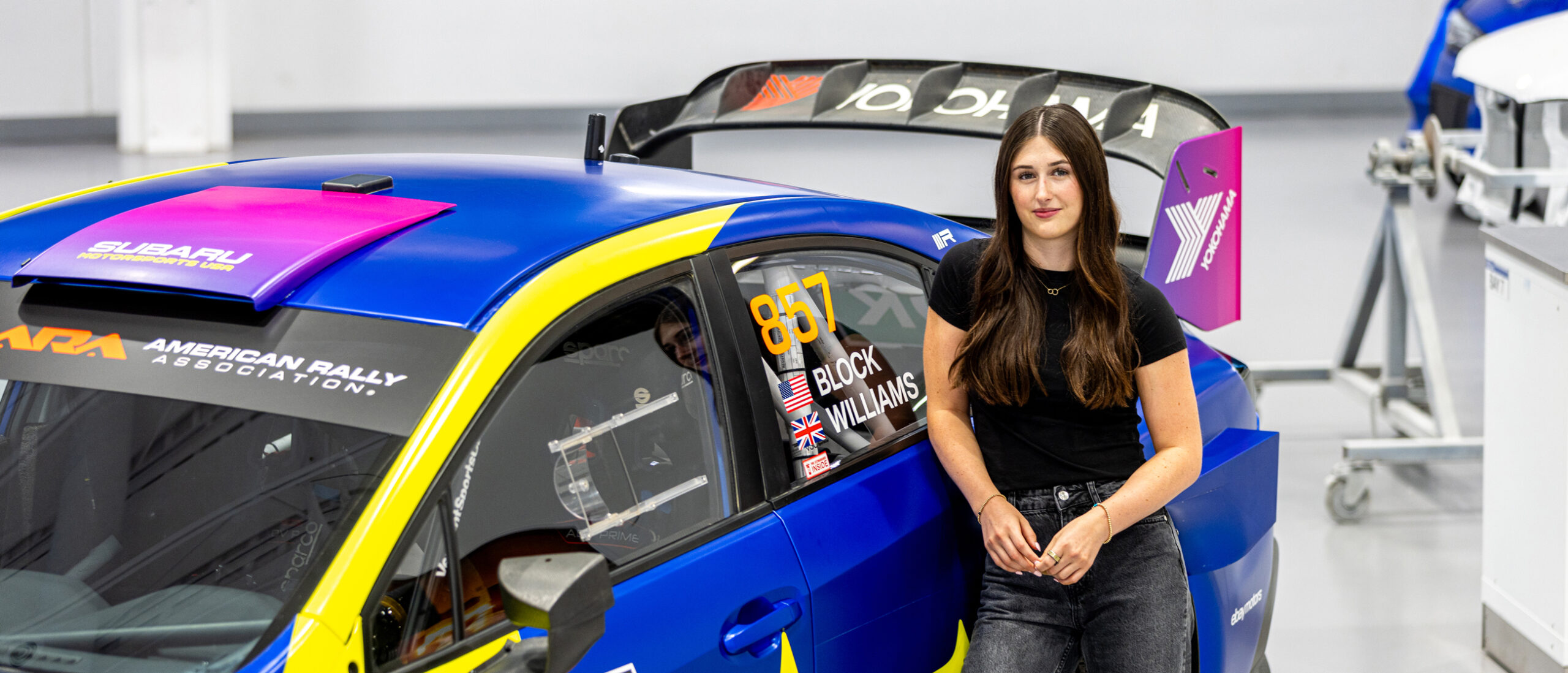 Lia Block Poses With Subaru WRX ARA24 2 scaled